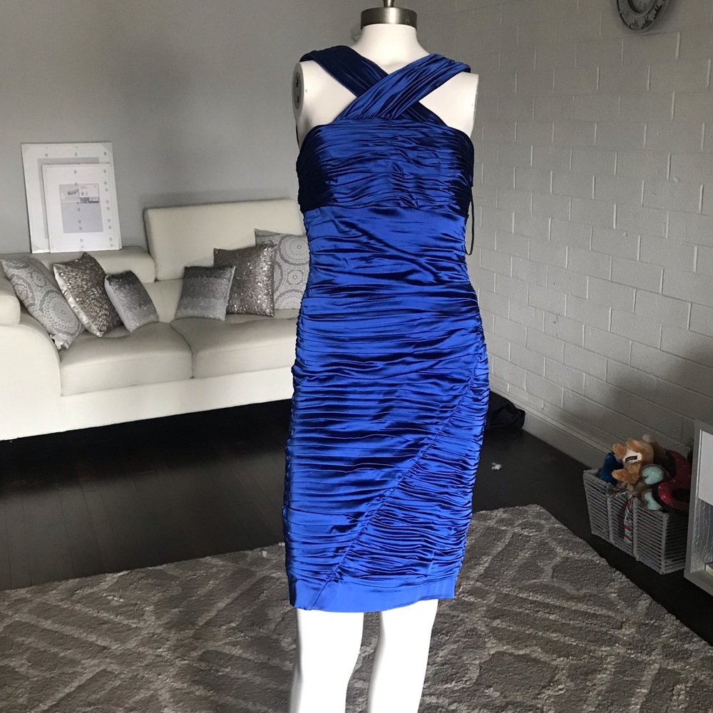 Calvin Klein Ruched Cocktail Dress